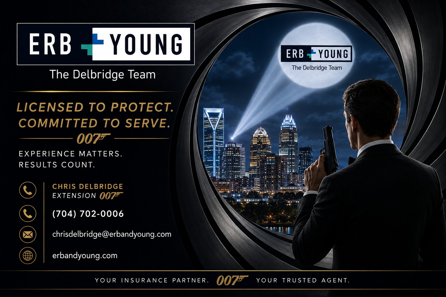 Erb + Young, The Delbridge Team — Licensed to protect, committed to serve, extension 007